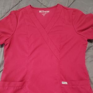 Women's Grey's Anatomy scrub top.